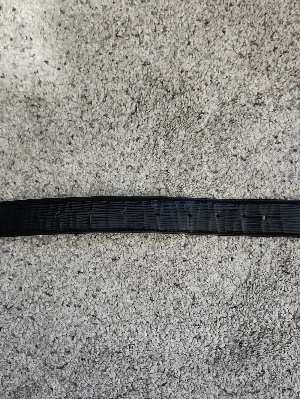 Louis Vuitton Ceinture Gold Buckle Epi Leather Belt Black Size 40mm/100cm